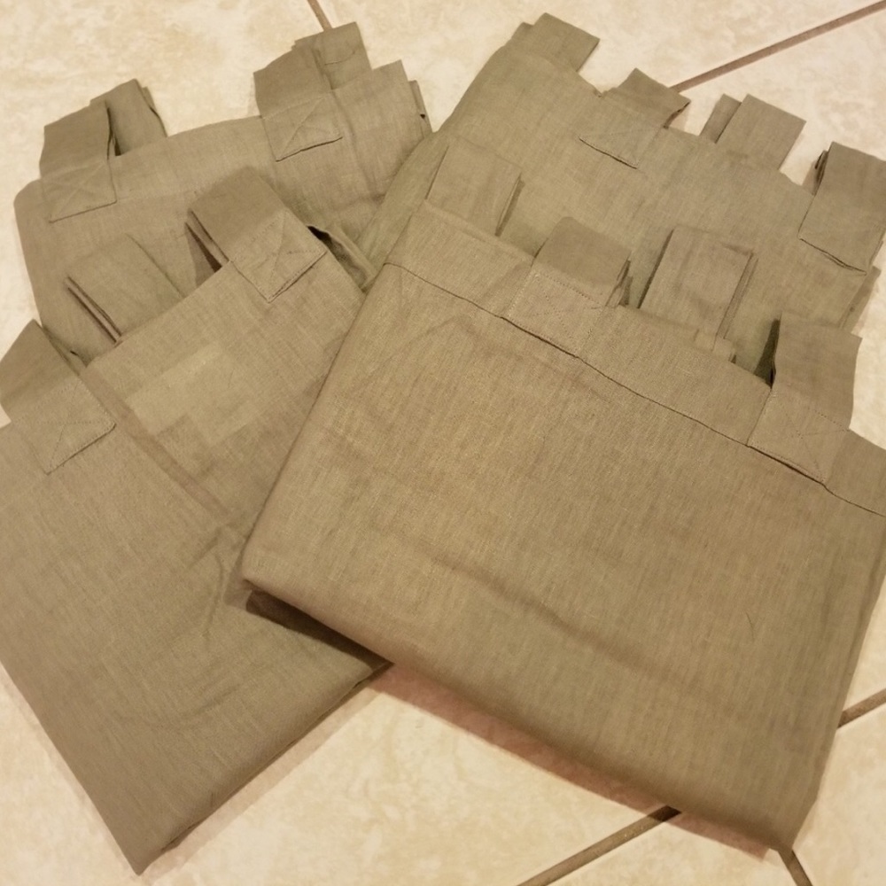 Bath & Beyond Olive Linen Curtains (4)